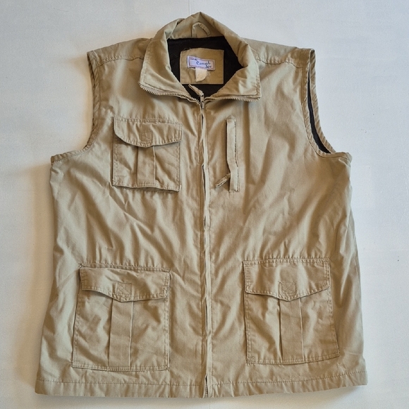 Haband  Casual Joe Beige  Utility Vest - Picture 1 of 8